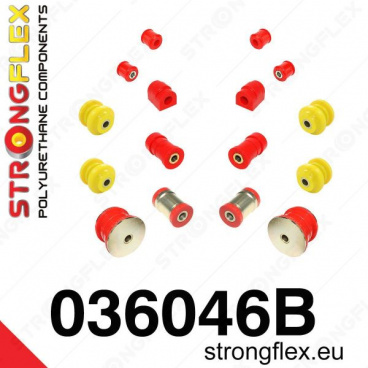 BMW rada 3 (E36) Strongflex zostava silentblokov len pre zadnú nápravu 16 ks BMW rada 3 (E36) Strongflex zostava silentblokov len pre zadnú nápravu 16 ks