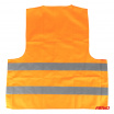 Výstražná reflexná vesta oranžová s certifikátom XXL AMIO-03985