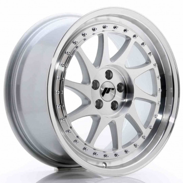 JR Wheels JR26 18x8,5 ET40 5x112 Strieborná Leštená Čelná Strana JR Wheels JR26 18x8,5 ET40 5x112 Strieborná Leštená Čelná Strana