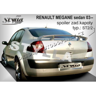 RENAULT MEGANE II sedan 03+ spoiler zad. kapoty (EU homologace)