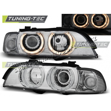 BMW E39 09.1995-06.2003 Predné číre svetlá Angel Eyes H7/H7 chrome (LPBMA8) BMW E39 09.1995-06.2003 Predné číre svetlá Angel Eyes H7/H7 chrome (LPBMA8)