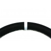 Športový volant WRC 350 mm čierny semiš / strieborný šev