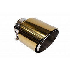 Koncovka tlmiča 114mm vstup 67mm Gold Silver