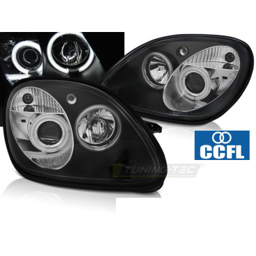 Mercedes R170 SLK 04.1996-2004 predné číre svetlá Angel Eyes CCFL black (LPMEB1) Mercedes R170 SLK 04.1996-2004 predné číre svetlá Angel Eyes CCFL black (LPMEB1)