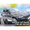 Veterné clony (ofuky na okná) - Škoda Octavia III, 5 dveř. 2013+ kombi, predné + zadné