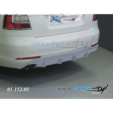 Difúzor zadného nárazníka - strieborný, Škoda Octavia II Difúzor zadného nárazníka - strieborný, Škoda Octavia II