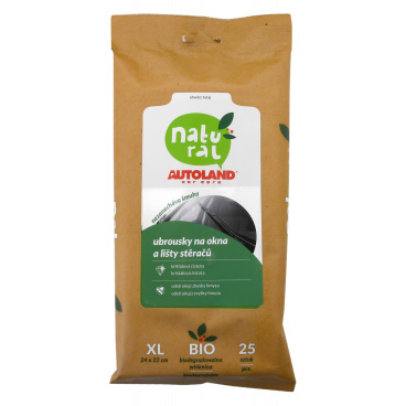 Ubrousky na sklo a stěrače NATURAL ECO 25ks Ubrousky na sklo a stěrače NATURAL ECO 25ks