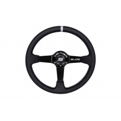 Volant SLIDE 350mm offset:90mm Koža Silver Strip