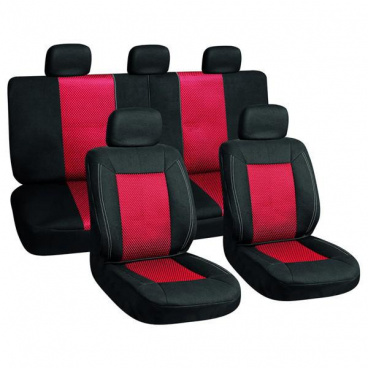 Autopoťahy black/red sada 3ks Autopoťahy black/red sada 3ks