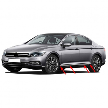 Nerez lišty spodnej časti dverí a prahov VW Passat 2019+ sedan, kombi FCL. 8 ks Nerez lišty spodnej časti dverí a prahov VW Passat 2019+ sedan, kombi FCL. 8 ks