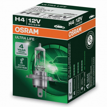 Halogénová žiarovka Ostram Ultra Life H4 55W (4 roky záruka) 1 ks Halogénová žiarovka Ostram Ultra Life H4 55W (4 roky záruka) 1 ks
