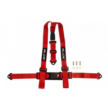 Športové pásy Slide 3p 2" Červené Homologácia E4 Športové pásy Slide 3p 2" Červené Homologácia E4