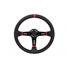 Športový volant WRC black / red 350 mm