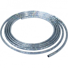 Samolepiaca ozdobná lišta nasúvacia 8x6 mm silver + perleť 300 cm