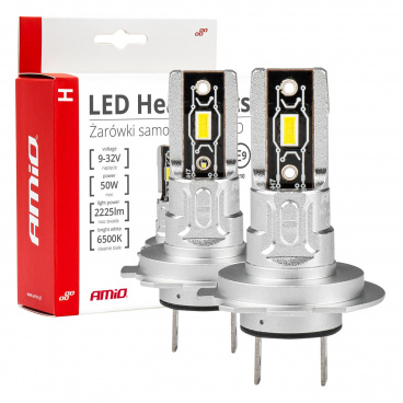 Žiarovky automobilové LED séria H-mini H7 H18 6500K Canbus AMIO-03332