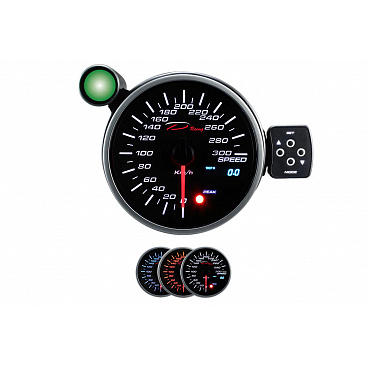 Hodiny Depo PK DUAL 95mm - Rýchlomer