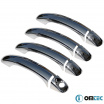 Nerez chróm kryty zrkadiel Omtec VW Touareg 2003-2007