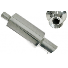 Sportovní výfuk TurboWorks 63/105 mm dlouhá kulatá koncovka se silencerem