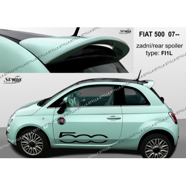 Fiat 500 htb 2007+ zadný spoiler (EÚ homologácia)