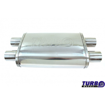 Stredný výfukový medzitlmič dual Hi-FlowX Turbowork