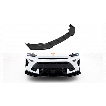 Splitter Cupra Formentor Mk1 Facelift Predok Street Pro Black + Gloss Flaps Splitter Cupra Formentor Mk1 Facelift Predok Street Pro Black + Gloss Flaps