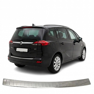 Nerezový leštený kryt hornej hrany zadného nárazníka Opel Zafira C Tourer 2011-2019