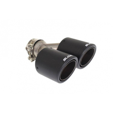 Dvojitá koncovka tlmiča 89mm vstup 63,5mm SLIDE Dvojitá koncovka tlmiča 89mm vstup 63,5mm SLIDE