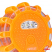 Automobilová núdzová lampa akumulátorová s funkciou LED svietidla 12SMD+3SMD 650mAh (BATT) červená AMIO-04673