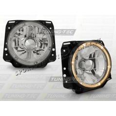 VW Golf II 1983-91 predné číre svetlá Angel Eyes chrome (LPVW21)