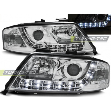 Audi A6 06.01-05.04 predné číre svetlá Daylight chrome (LPAU45)