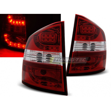 Škoda Octavia 2 kombi 2004-12 zadné LED lampy red white (LDSK03) Škoda Octavia 2 kombi 2004-12 zadné LED lampy red white (LDSK03)