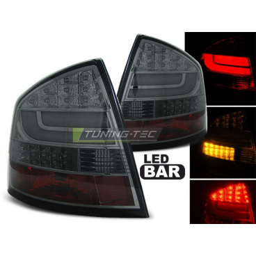 Škoda Octavia 2 Sedan 2004-12 zadné lampy smoke LED BAR (LDSK13) Škoda Octavia 2 Sedan 2004-12 zadné lampy smoke LED BAR (LDSK13)