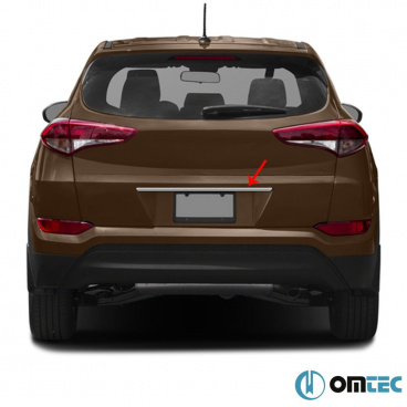 Nerezová lišta hrany nad ŠPZ Omtec Hyundai Tucson 2015-18, Opel Corsa 2015-19, Peugeot 301, 308 2013+ Nerezová lišta hrany nad ŠPZ Omtec Hyundai Tucson 2015-18, Opel Corsa 2015-19, Peugeot 301, 308 2013+