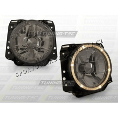 VW Golf II 1983-91 Predné číre svetlá Angel Eyes smoke (LPVW44)