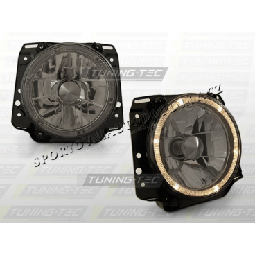 VW Golf II 1983-91 Predné číre svetlá Angel Eyes smoke (LPVW44)