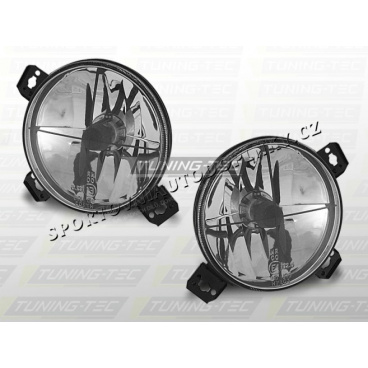 VW Golf II 1983-91 Predné číre svetlá vnútorné chrome (LPVW17)