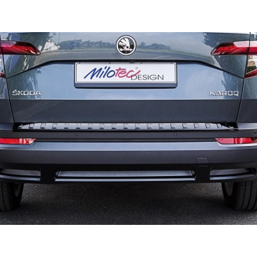 Prah piatych dverí - čierny lesklý "klavírlak" - Škoda Karoq od r.v. 2017