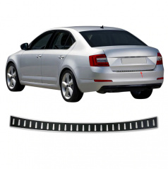 Nerez kryt zadného nárazníka v imitácii karbónu Omtec Škoda Octavia III 2013-19 sedan