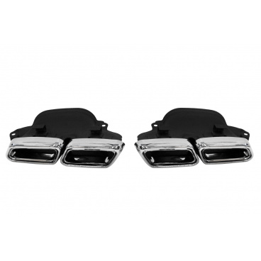 Koncovka tlmiča 285x80mm vstup 160x100mm Mercedes W212 Leštená Sada