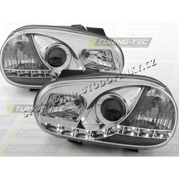 VW Golf IV 1997-03 Predné číre svetlá Daylight LED chrome (LPVW85)