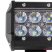6 LED pracovné svetlo biele 6 LED 95x77 mm 18W FLAT 9-36V 6000K