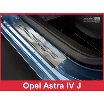 Nerez ochranné lišty prahu dverí 4ks Opel Astra 4 J 2009-16 Nerez ochranné lišty prahu dverí 4ks Opel Astra 4 J 2009-16