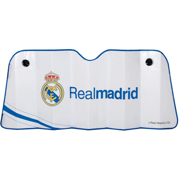 Originálne slnečná clona pod predné sklo s logom REAL MADRID 145x80 cm Originálne slnečná clona pod predné sklo s logom REAL MADRID 145x80 cm