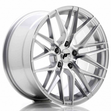 JR Wheels JR28 18x9,5 ET35 5x120 Strieborná Leštená Čelná Strana JR Wheels JR28 18x9,5 ET35 5x120 Strieborná Leštená Čelná Strana