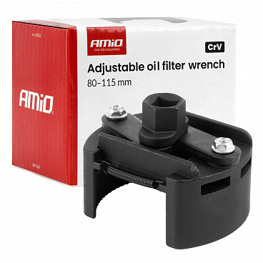 Nastaviteľný kľúč na olejový filter 80–115 mm CrV Nastaviteľný kľúč na olejový filter 80–115 mm CrV
