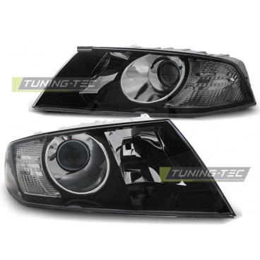 Škoda Octavia 2004-2008 predné číre svetlá black (LPSK15)