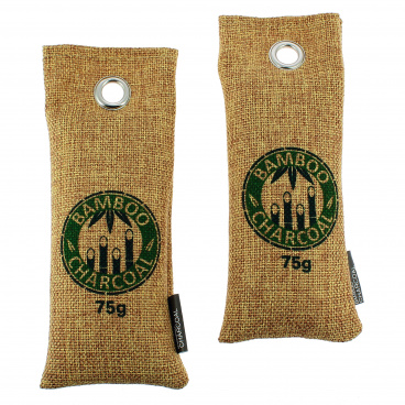Prírodný odstraňovač zápachu bambusové uhlie 2x75 g Prírodný odstraňovač zápachu bambusové uhlie 2x75 g