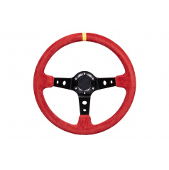 Športový volant WRC Rally II červený 350 mm