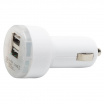 LED USB nabíjačka, modré podsvietenie 12-24V (1,01 do 2,1 A)