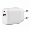 Sieťová nabíjačka PRO-09 USB + USB-C 20W Quick Charge 230V